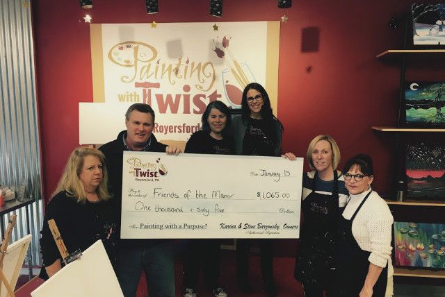 painting with a twist fundraiser